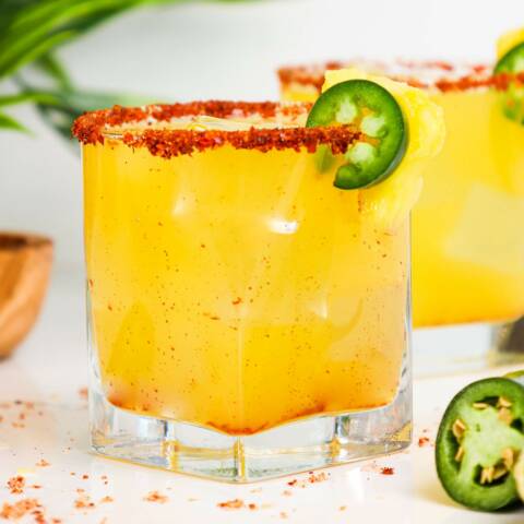 spicy pineapple marg cocktail