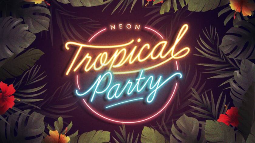 Havana Nights theme creating a head-turning event atmosphere with tropical décor and live music.